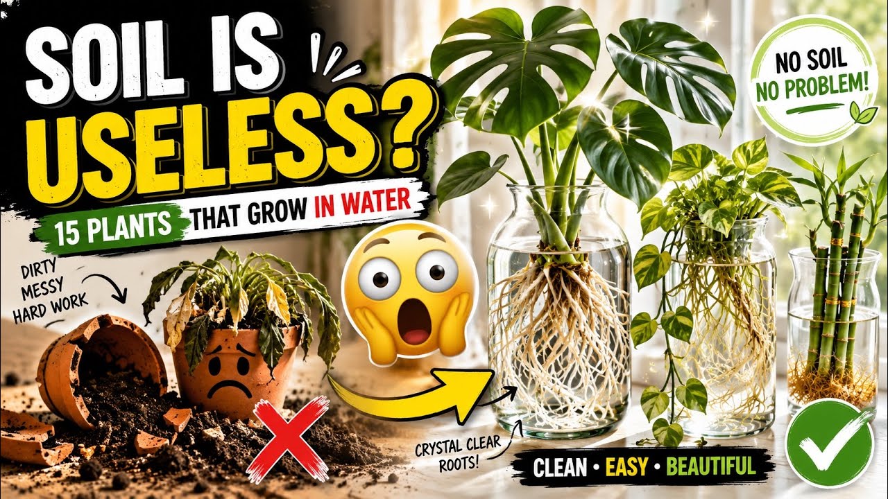     15 Houseplants That Thrive in Water | Clean & Modern Indoor Gardening