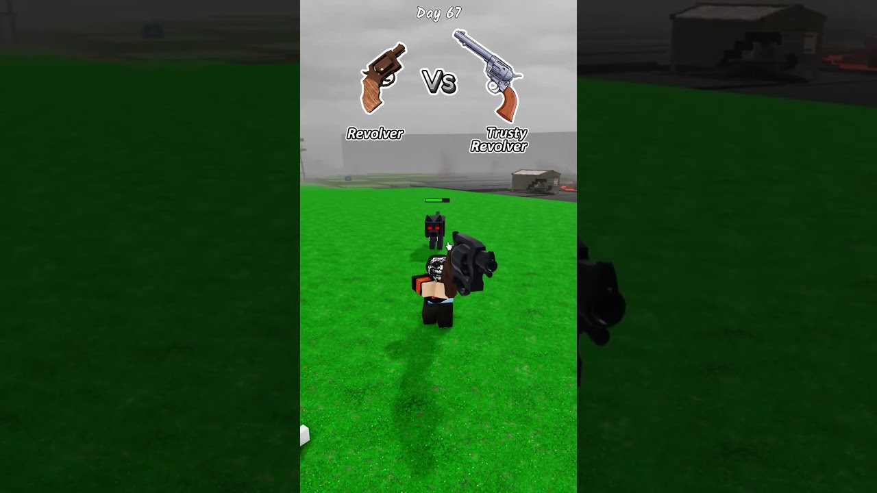 Is The Trusty Revolver 10x Stronger Than The Revolver?! 😱🏆 #shorts #roblox #99nightintheforest