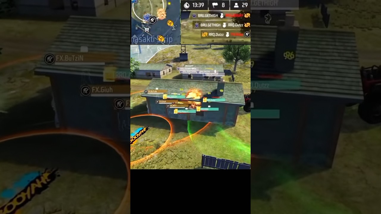 Perfect Grenades Gethigh🇧🇷Esports World Cup #freefire #shorts
