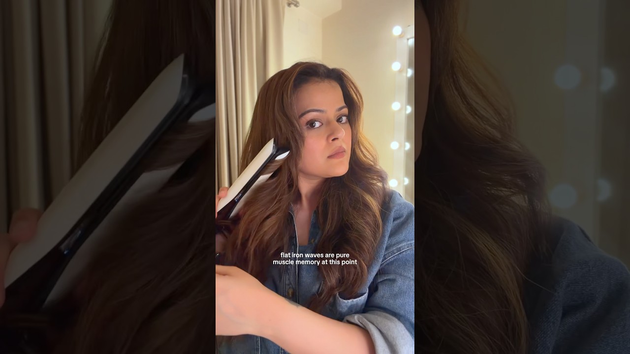 big bouncy waves using a straightener