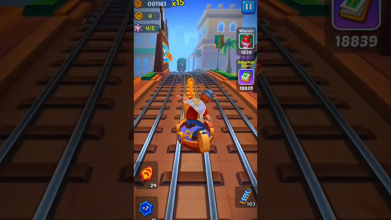 Subway Princess Endless Run Challenge 🚆😱 #gaming #viral #shorts #games