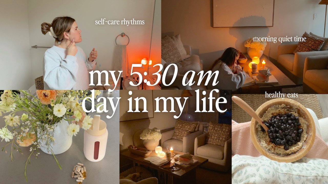 my 5:30 AM morning 🌞 | postpartum morning routine, supplements + birth story