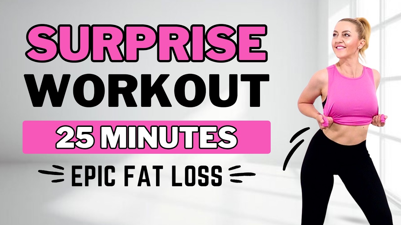🔥25 Min FULL BODY FAT LOSS🔥All Standing + No Jumping HIIT🔥+ SURPRISE FINISHER / Metabolic Boost🔥