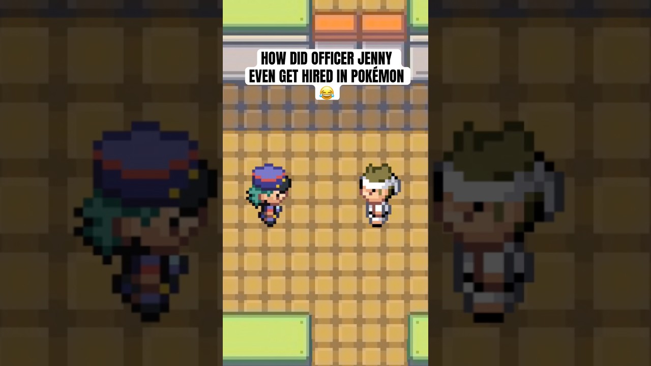 How did officer Jenny even get hired in Pokémon 😂 #pokemon #shorts