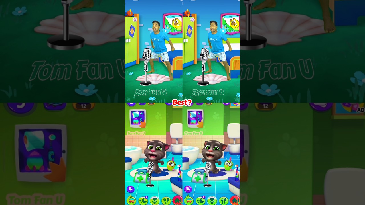Tom Singing My Talking Tom 2 😅 #shorts