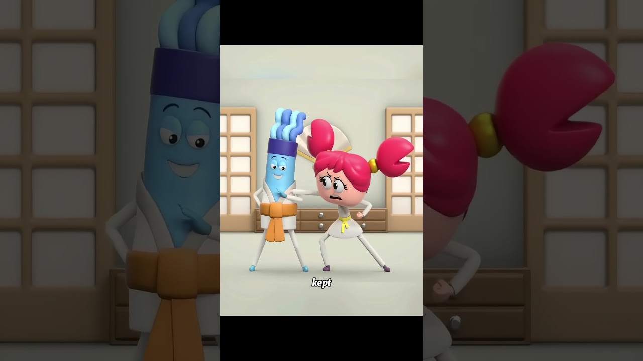 This rookie girl wanted to challenge karate masters of every rank.#animation #anime #cartoon