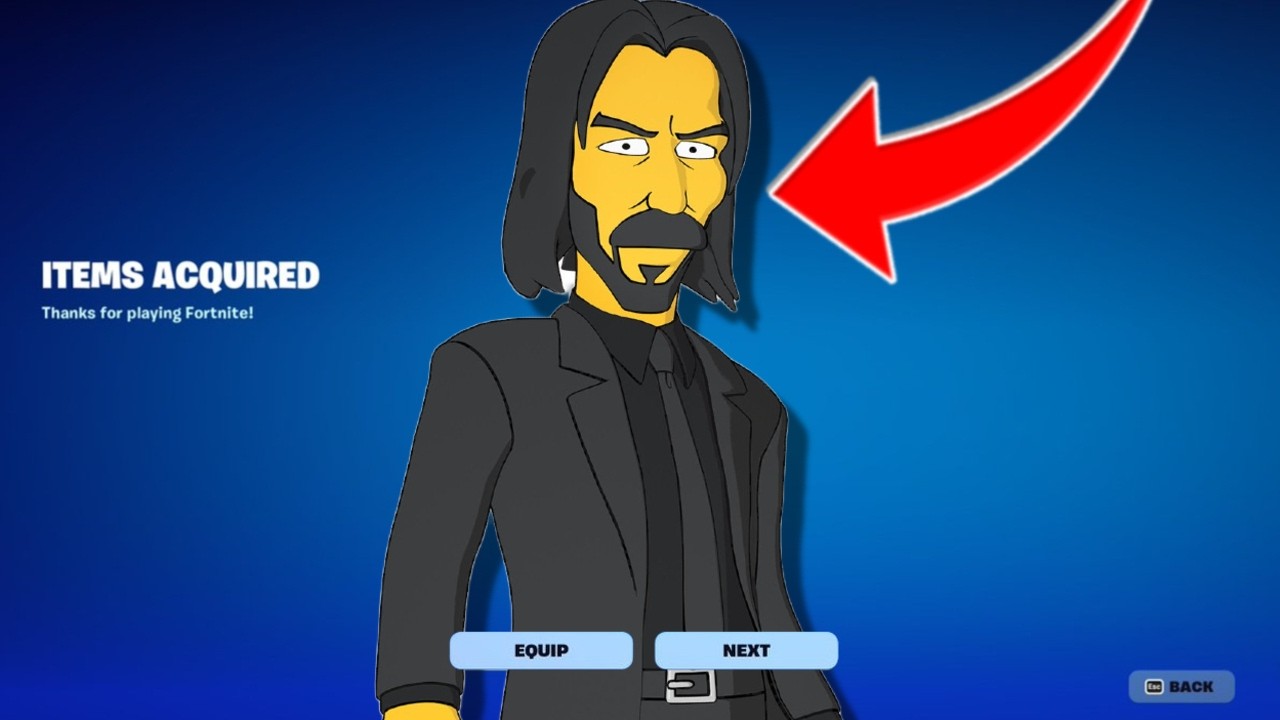 HOW TO GET JOHN WICK SIMPSONS SKIN STYLE FOR FREE IN FORTNITE! (SIMPSONIFIED JOHN WICK)
