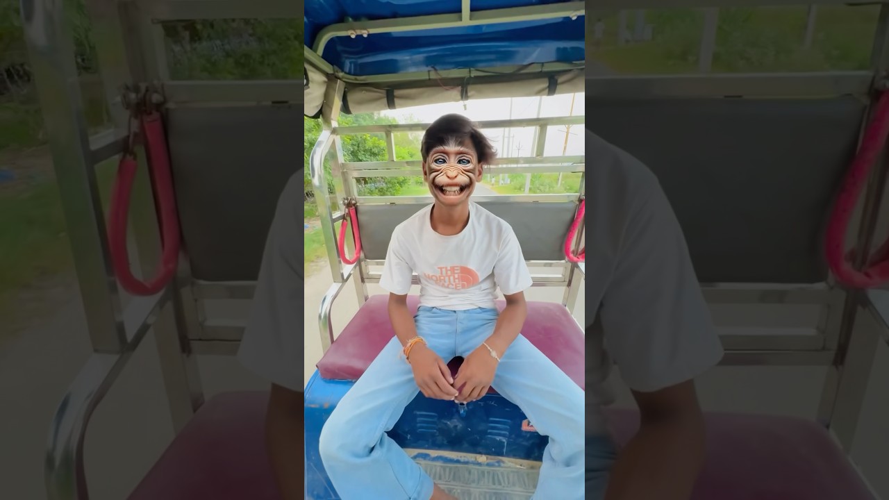 Monkey 🐵 to Bhutt chalak nikla😤😂 #comedy #ytshorts #shorts #shortsfeed #viralvideo #trending