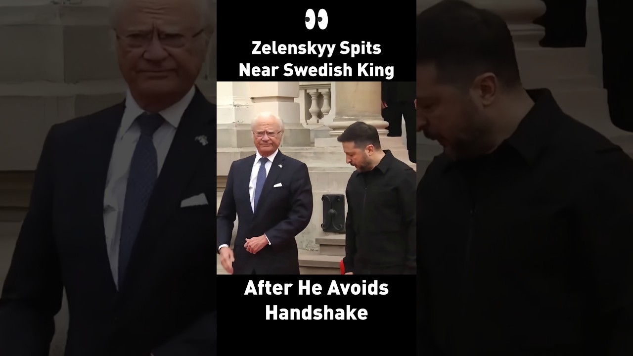 Zelenskyy Spits Near Swedish King After He Avoids Handshake 👀💀