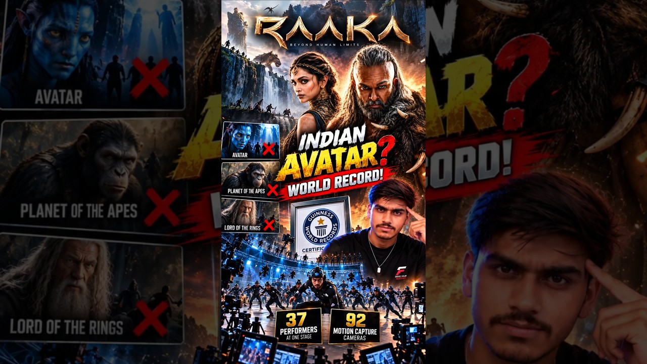 How Atlee's RAAKA Beat Hollywood's Avatar! 😱 Allu Arjun Guinness Record #shorts
