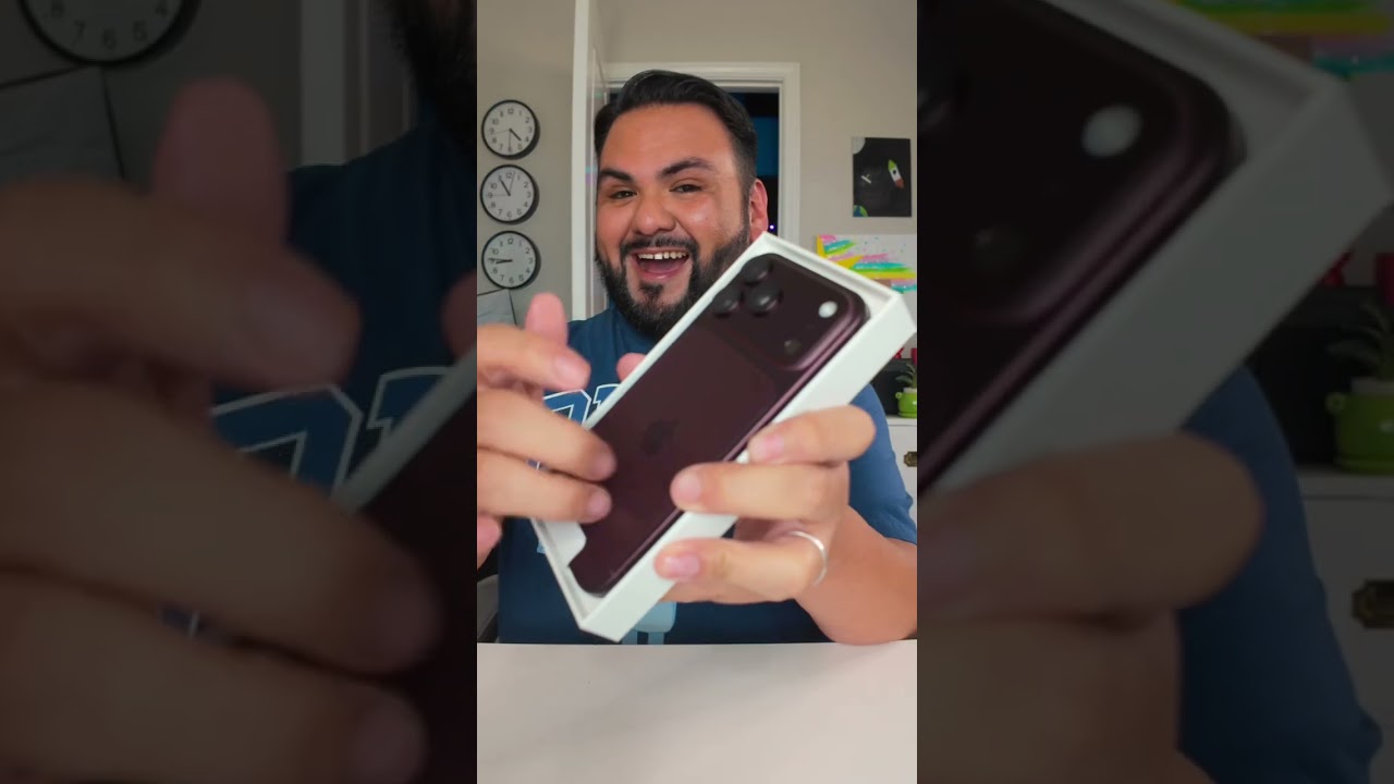 iPhone 18 Pro Max Burgundy ASMR Unboxing 😍 #iphone18 #iphone18promax #unboxing #asmr #iphone