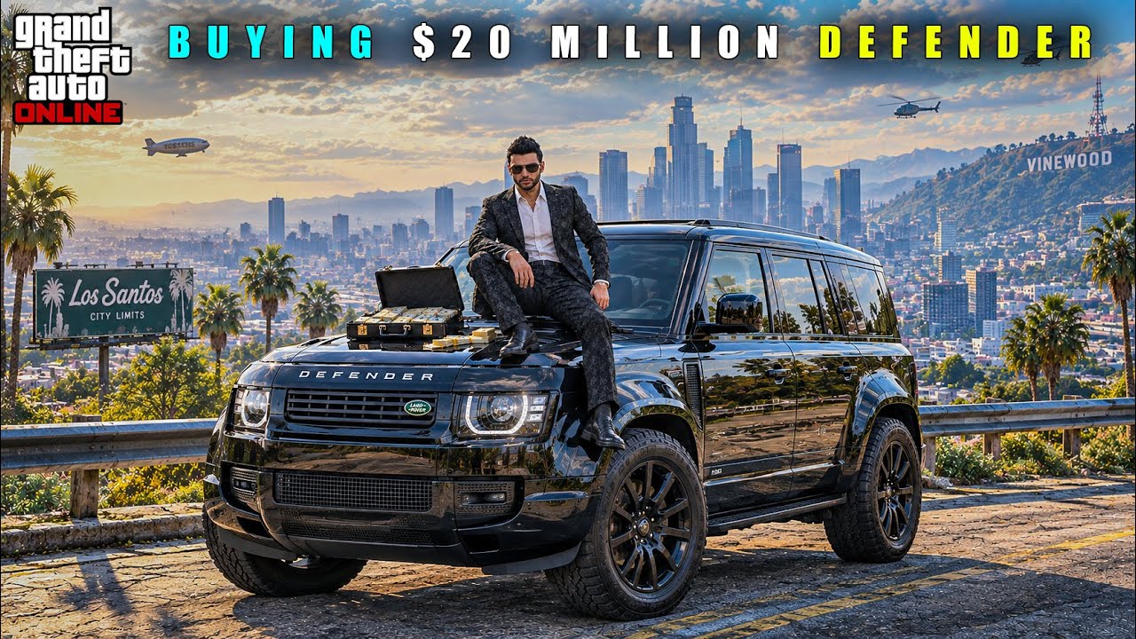 GTA 5 : BUYING MOST EXPENSIVE DEFENDER CAR IN ONLINE || BB GAMING