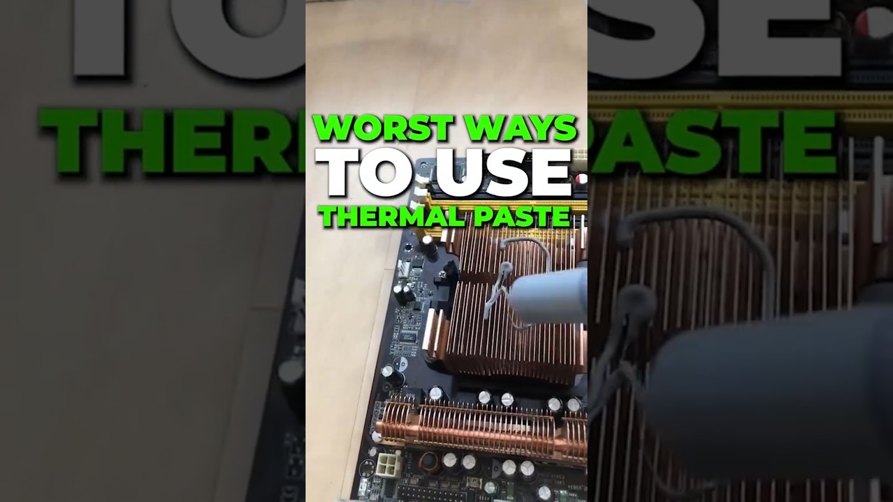 Worst Ways POSSIBLE To Use Thermal Paste 😓#shorts
