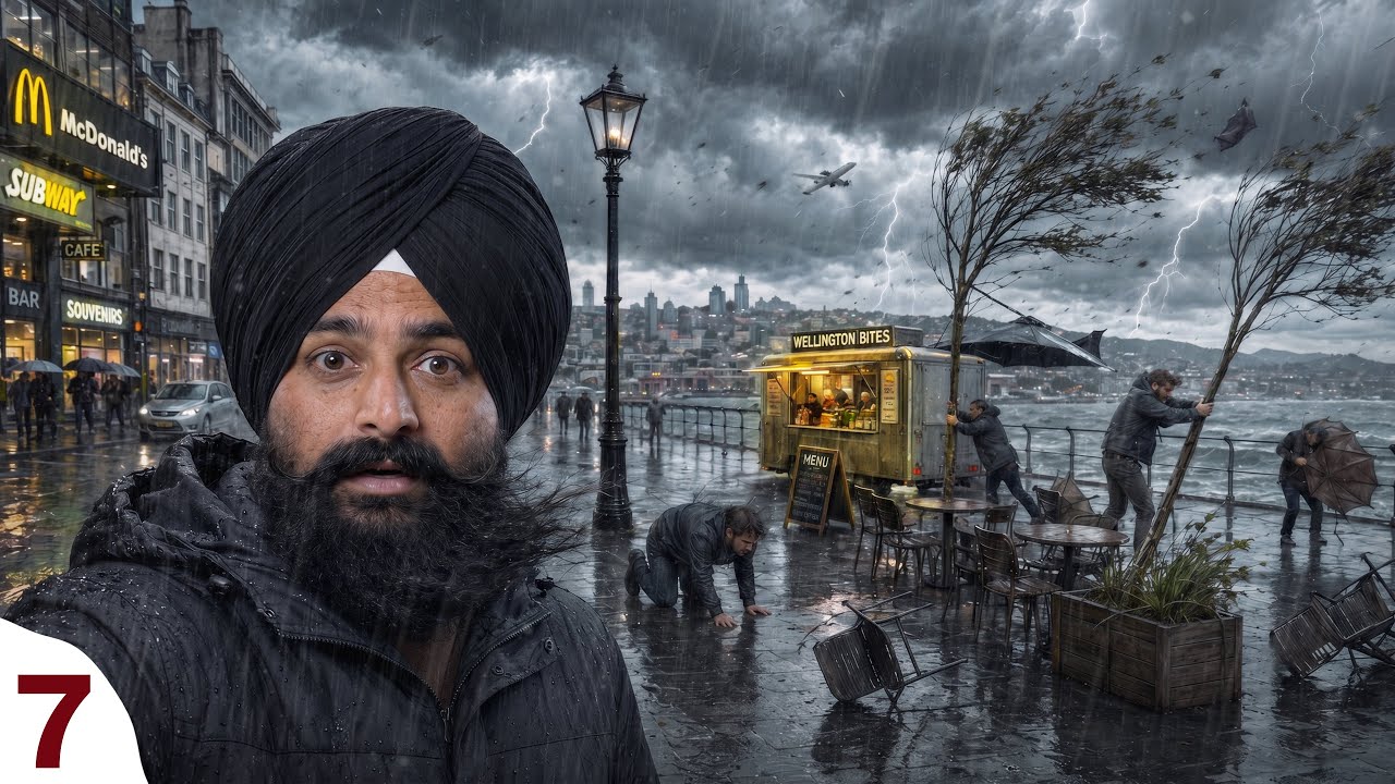 ਵੈਲਿੰਗਟਨ ਦੀਆਂ ਖੌਫ਼ਨਾਕ ਹਵਾਵਾਂ ਚ ਉਡਦਾ ਸ਼ਹਿਰ😱🤯The City of Storms!🇳🇿
