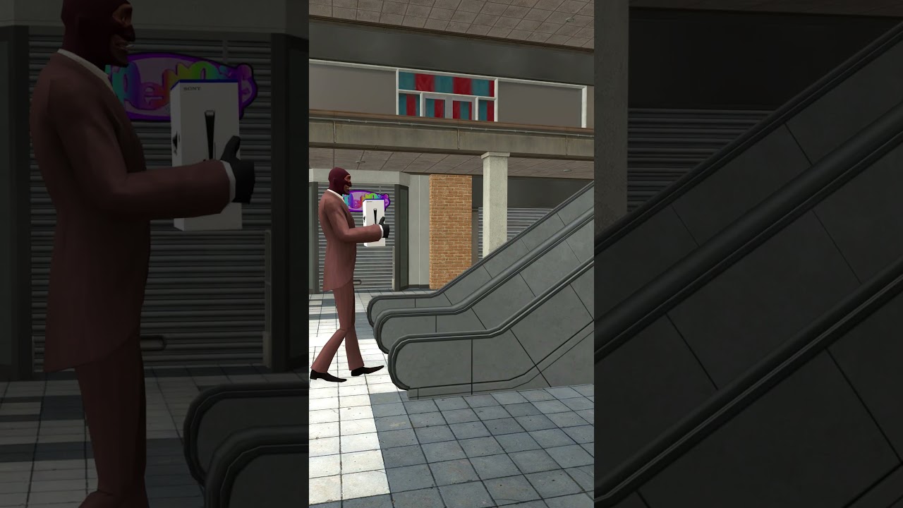Be careful on the escalator 🤣😂👶 #tf2 #animation #memes