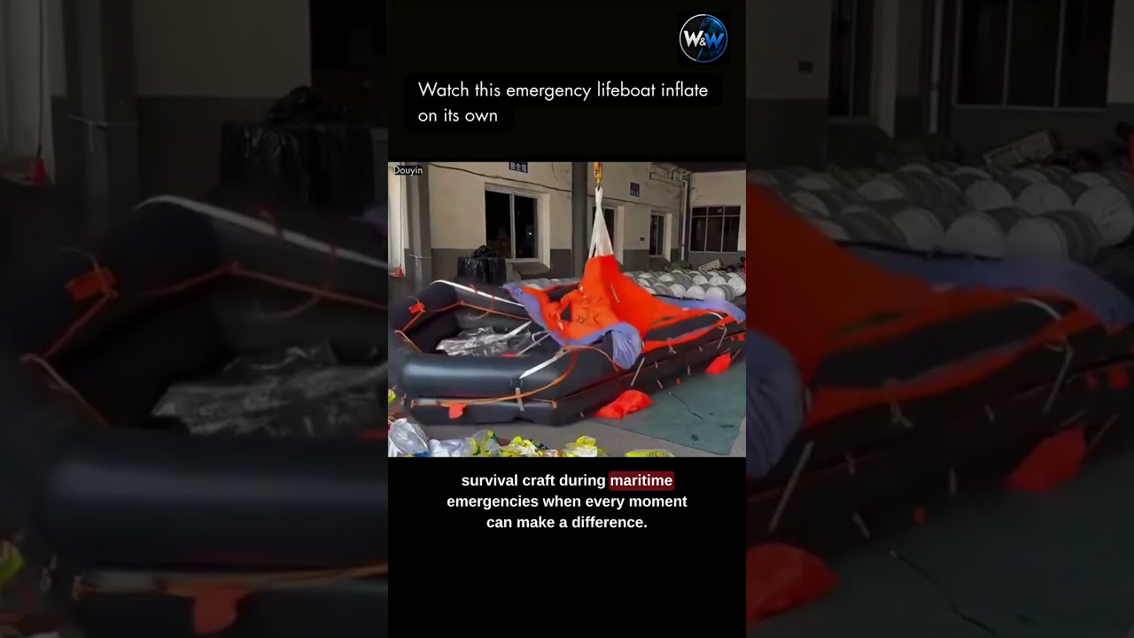 How fast can a lifeboat deploy? #lifeboat #safety