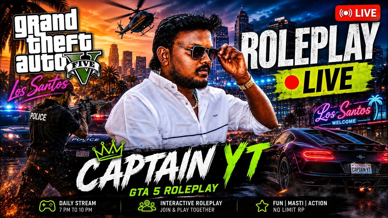 LIVE NOW | GTA 5 Roleplay Ascend RolePlay | Tamil Gameplay  CAPTAIN YT #gta5 #gtav #gtaonline