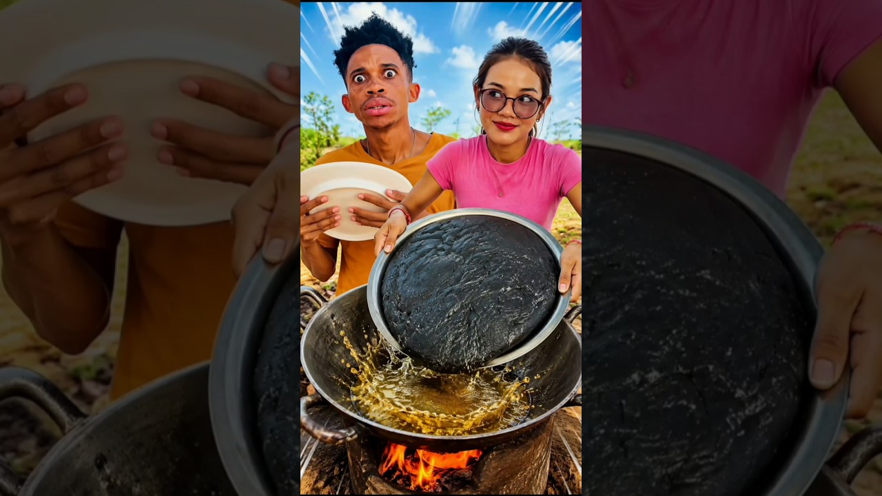 Never Deep Fry Cake Like This 😂 #shorts #cooking #comedy