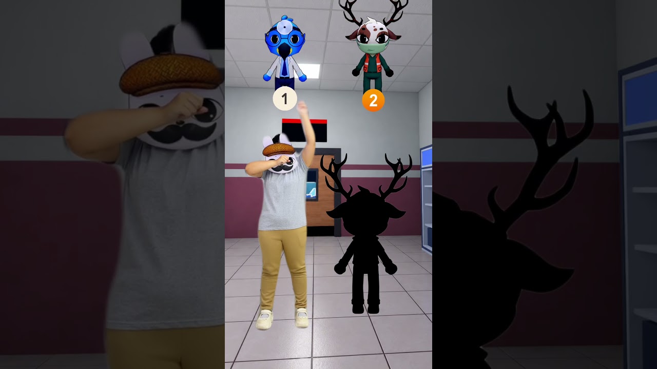 HELP BARNEY TO CHOOSE CORRECT SHADOW OF THESE CHARACTER #youandmeshow #animalhospital #robloxshorts