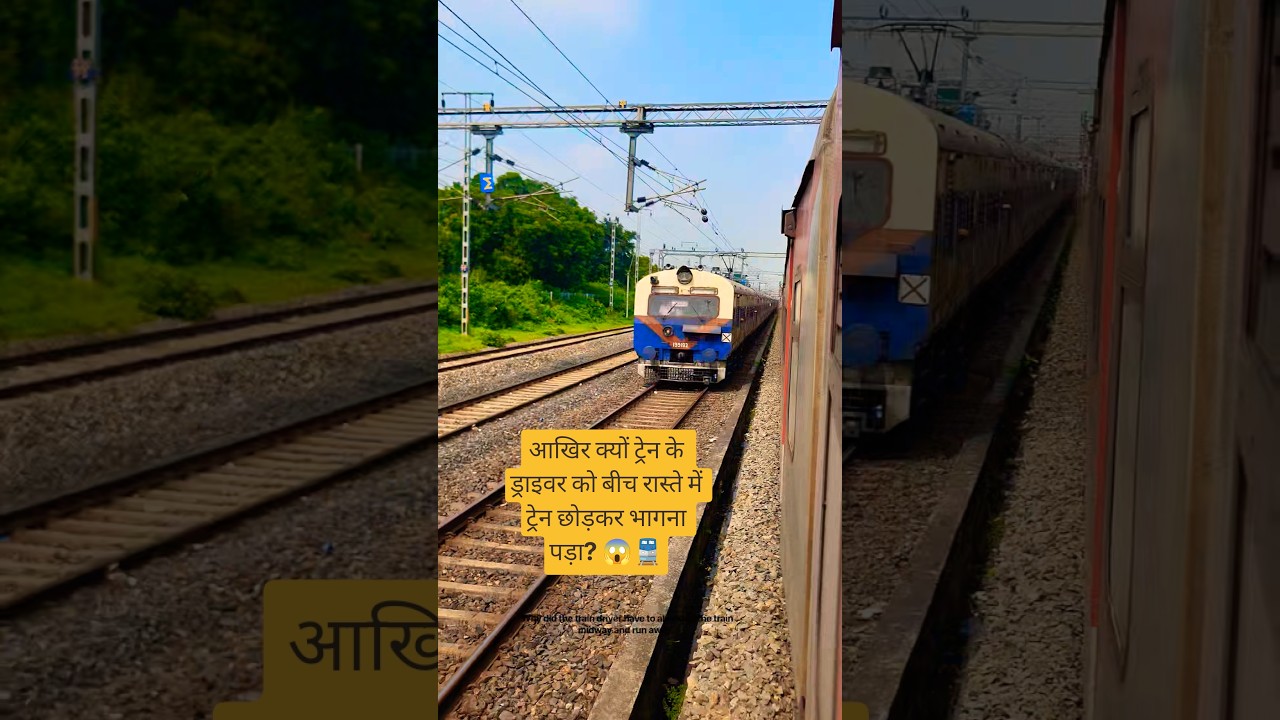 Why did the train driver have to abandon the train midway and run away? #shorts #prv2avlogs #facts