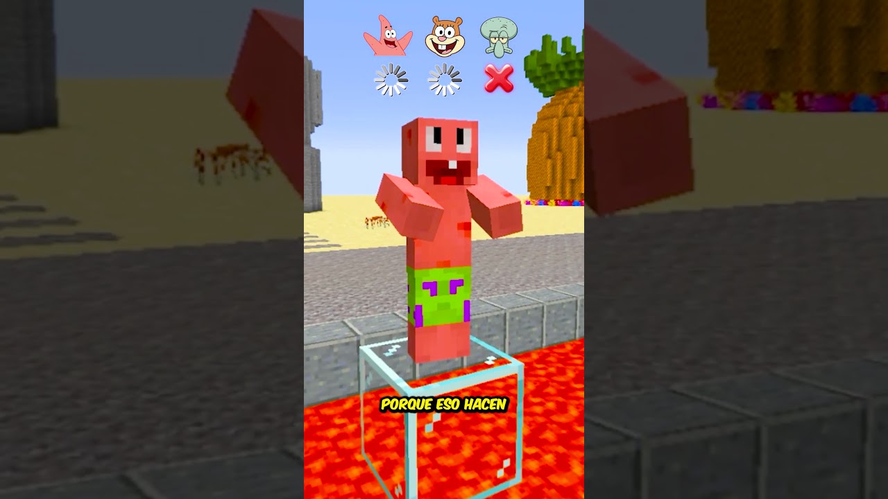 ¿A Quién Debo Salvar? - ¿Patrick, Sandy o Calamardo?🧽#shorts
