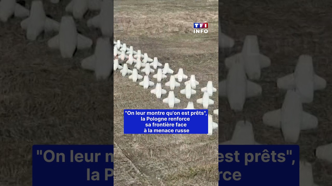 "On leur montre qu'on est prêts", face à la menace russe, la Pologne renforce sa frontière｜TF1 INFO