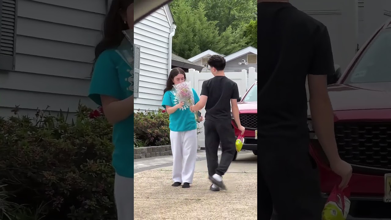 La sorprendió, ¡pero fíjate a quién abrazó primero! 🥹💐 #respect #surprise #kindness