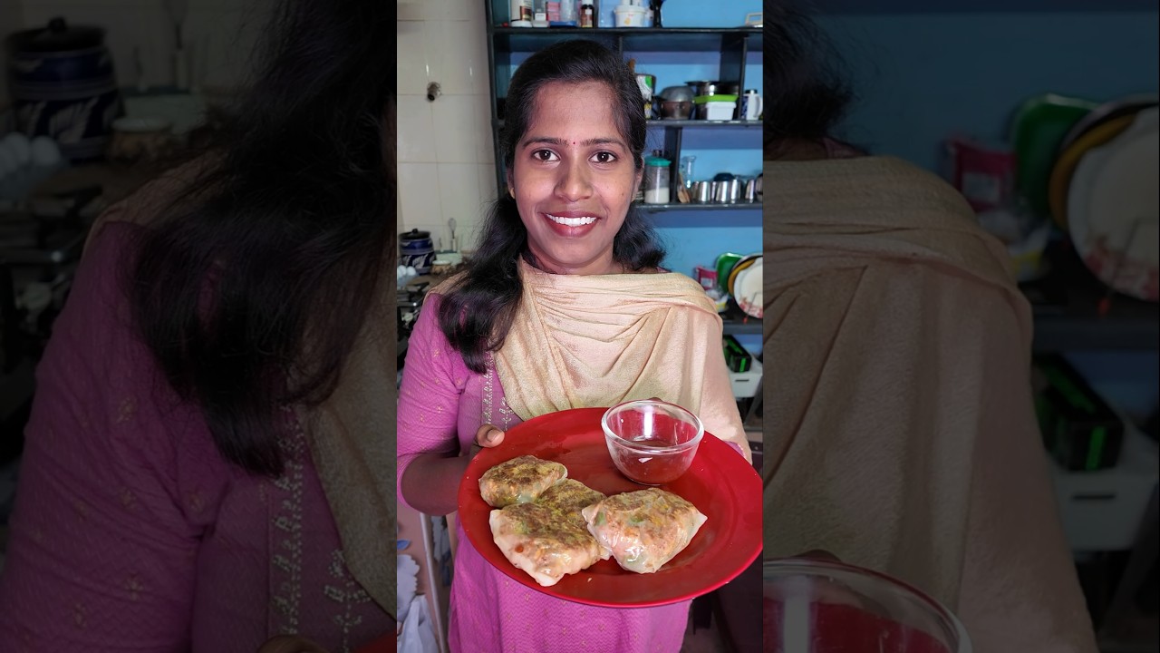 இது Paper ஆ? 😳 Rice Paper வைத்து செஞ்ச Snack பார்த்தா Shock ஆகிடுவீங்க! 🤤 #shorts #foodie #ricepaper