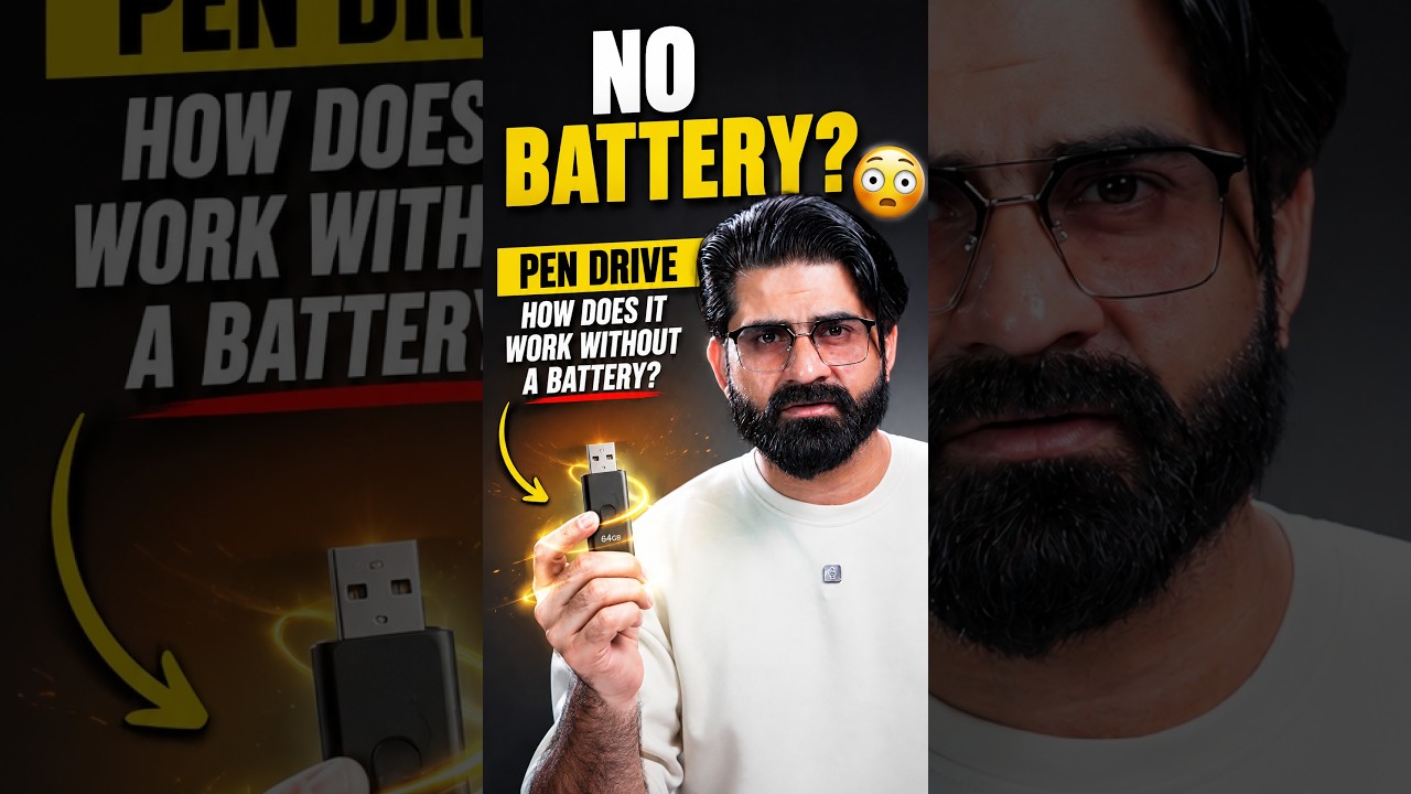 How Does a Pen Drive Work Without a Battery? 🤯
