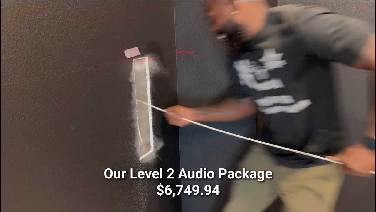 Full Media room install with our level 2 speakers 😏