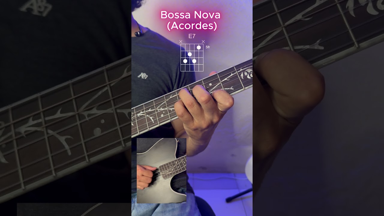 Progresión de acordes de Bossa Nova en la guitarra🎸 #guitarra #clasesdeguitarra #acordesdeguitarra