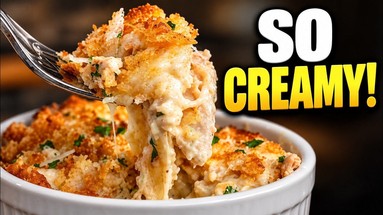 Creamy Chicken Casserole with Ritz Crackers | Easy Comfort Food