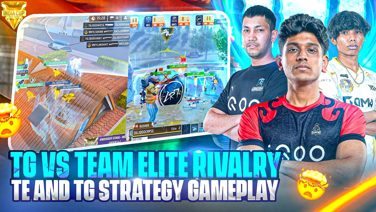 TEAM ELITE & TG ESPORTS RIVALRY💀🔥 | TG & TE BEST STRATEGY GAMEPLAY✅ | FREE FIRE ESPORTS