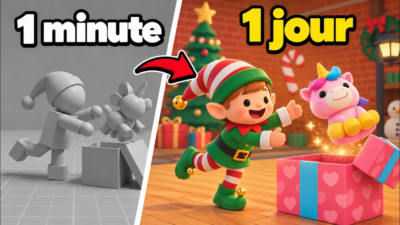 J'ai créé un jeu de NOËL en 1 minute, 1 heure & 1 jour