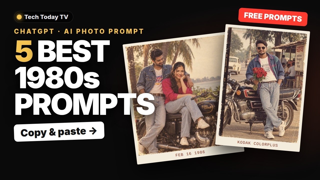 1980s AI Photo Prompt ChatGPT : 5 Prompts Nobody Is Using (Free)