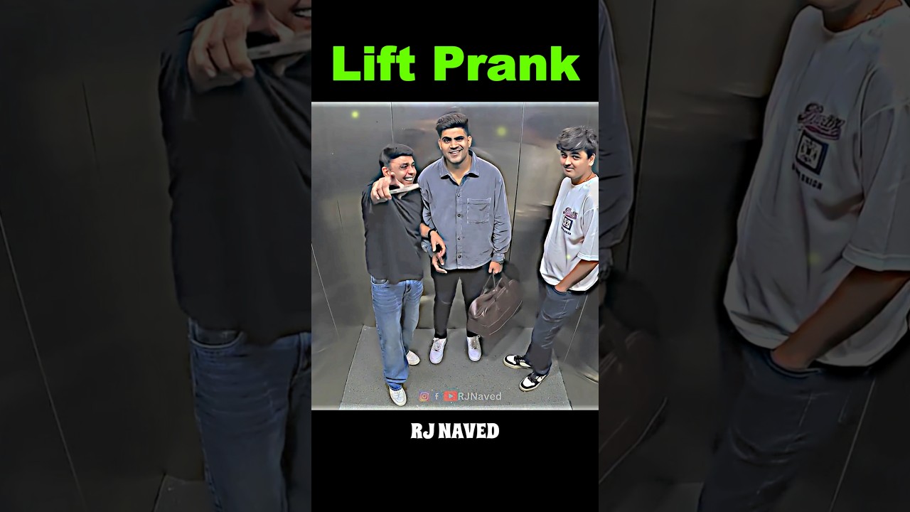 Girlfriend Cheating Prank In Lift 😅 Don't Miss The End 🫶Credit- Rj Naved 😚#rjnaved #prank  #comedy