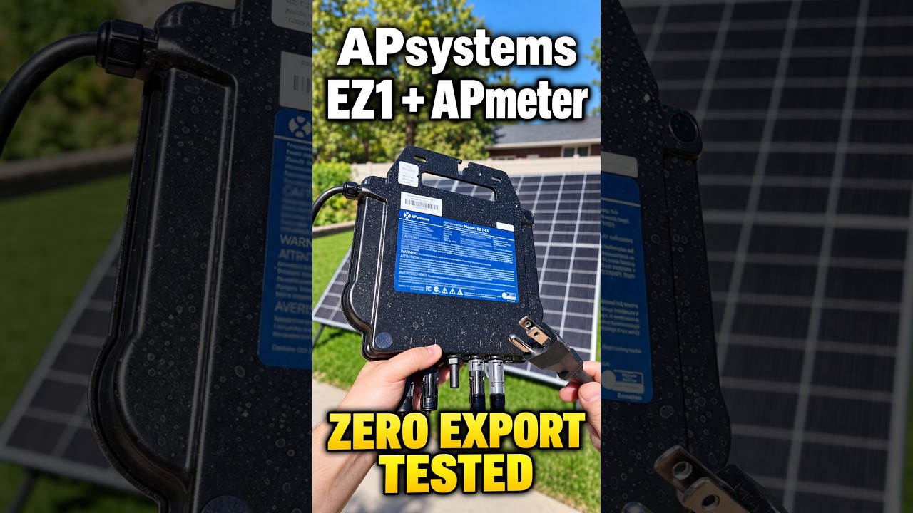 APsystems EZ1 + APmeter: Plug-In Solar Tested