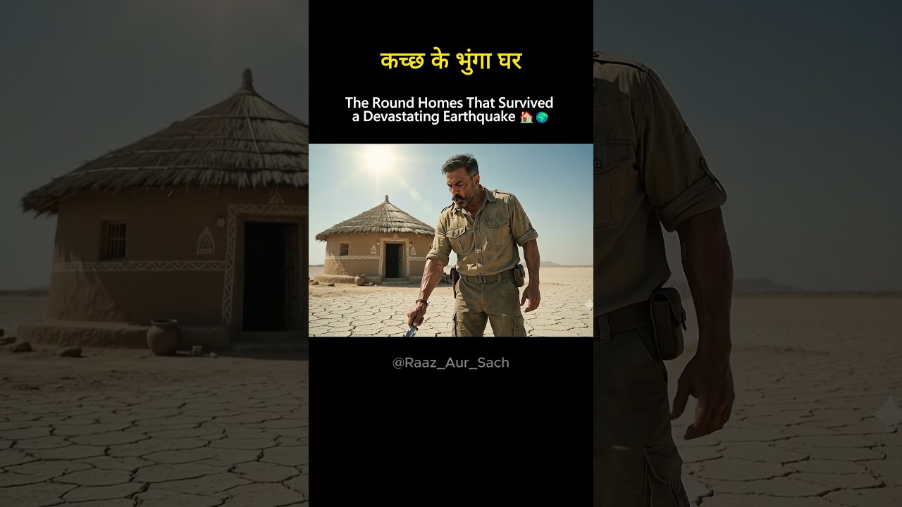 Why Did These Mud Houses Survive the Gujarat Earthquake? 😳#gujarat #shorts