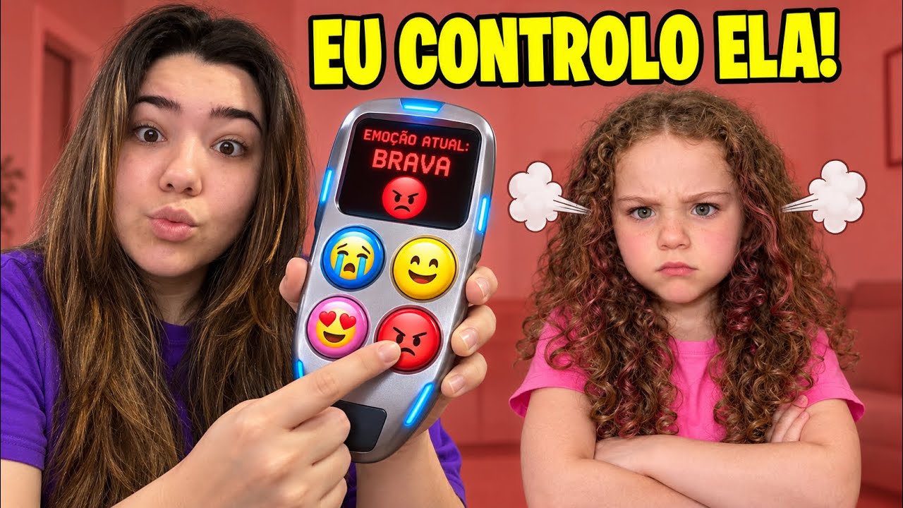 CONTROLEI AS EMOÇÕES DA DIVA COM UM CONTROLE | *ela ficou com raiva* 