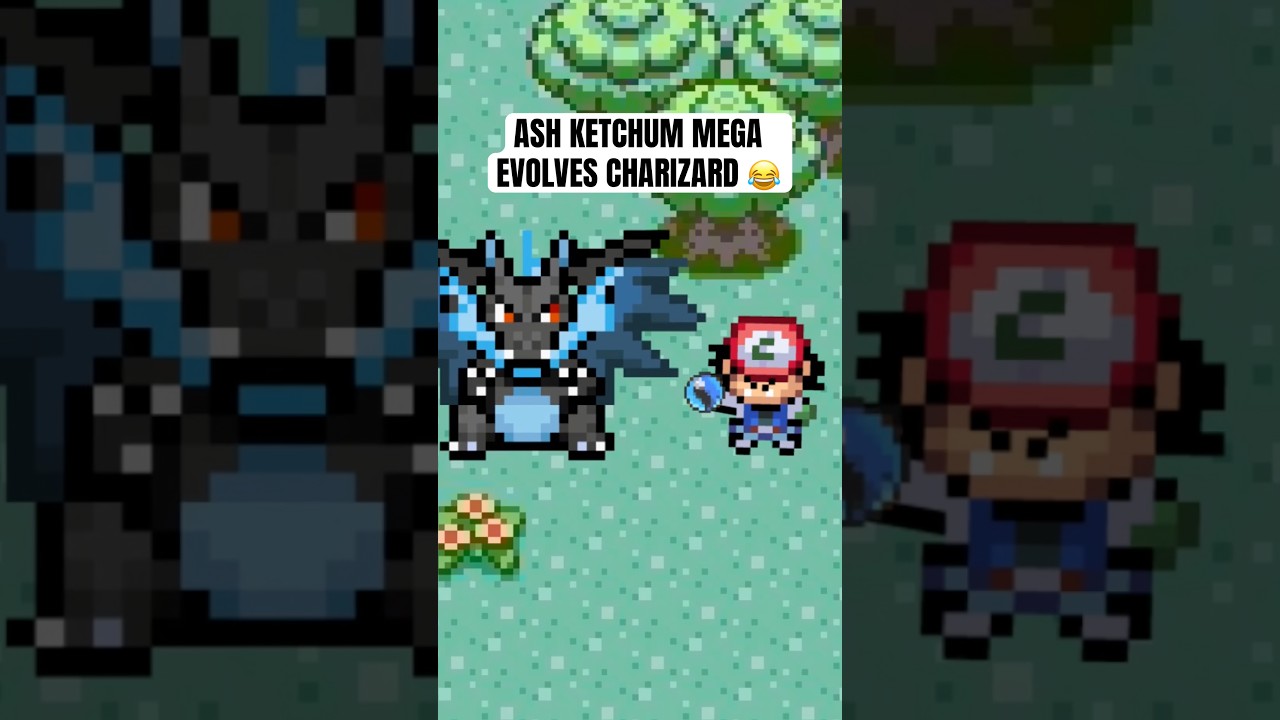 Ash Ketchum Mega evolves Charizard 😂 #pokemon #shorts