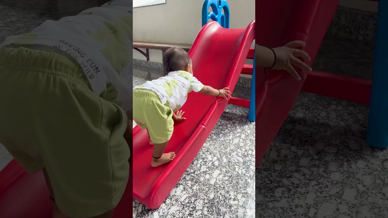 चीकू फिसल पट्टी से फिसल गया? 😭 #familyvlog  #minivlog  #shorts