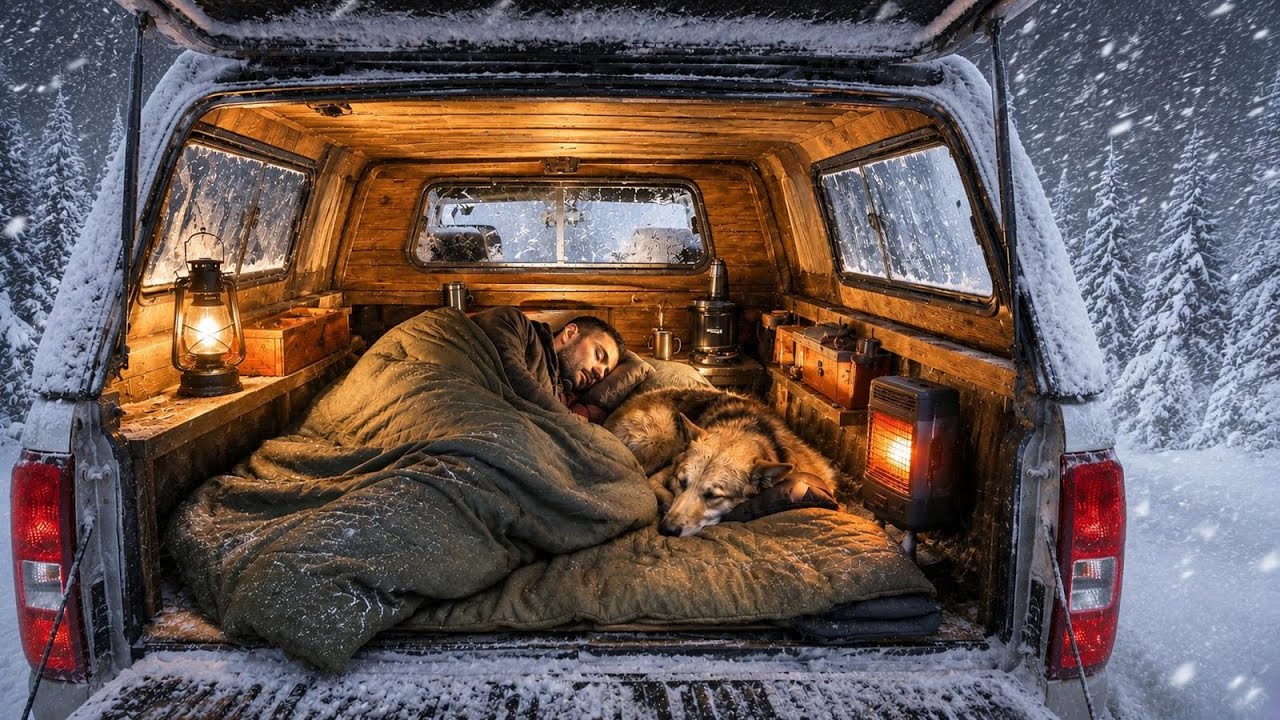 Trapped in Heavy Snow with My Dog | Winter Camping