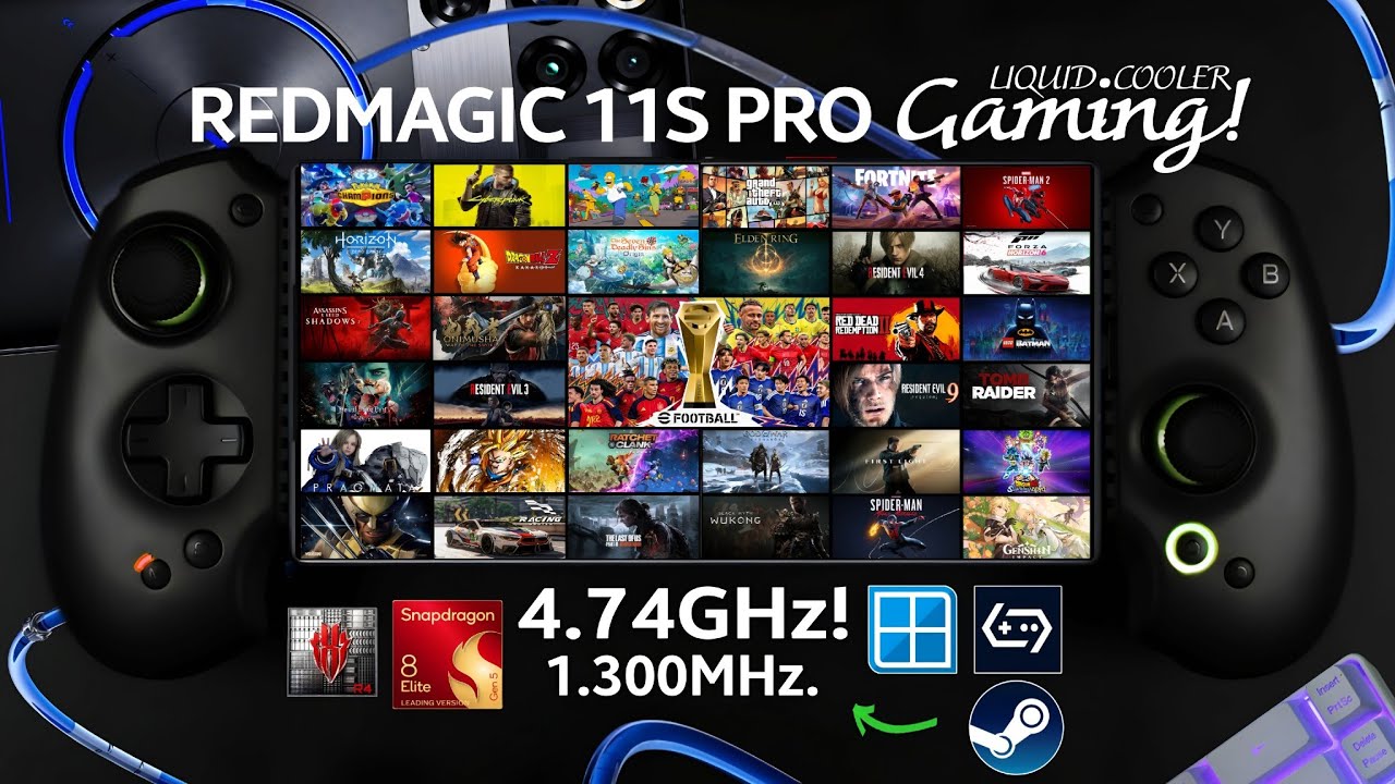 INACREDITÁVEL GAMES DE PC, PS5, PS4, PS3 No MELHOR CELULAR GAMER JÁ CRIADO em 2026 REDMAGIC 11S PRO 