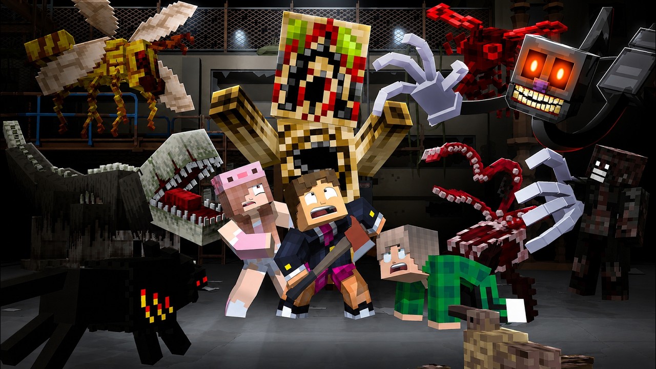 PRESOS COM TODOS os MONSTROS do TREVOR HENDERSON no MINECRAFT!