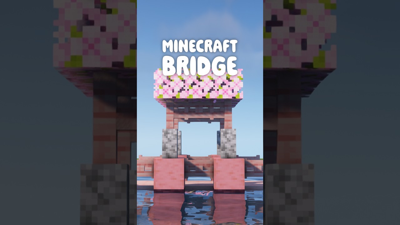PINK MINECRAFT BRIDGE  #minecraft