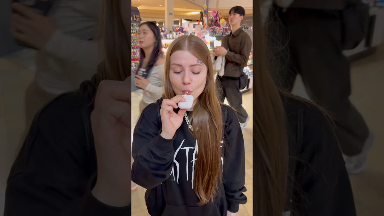 AirPod Blinker At The Mall!! #shorts