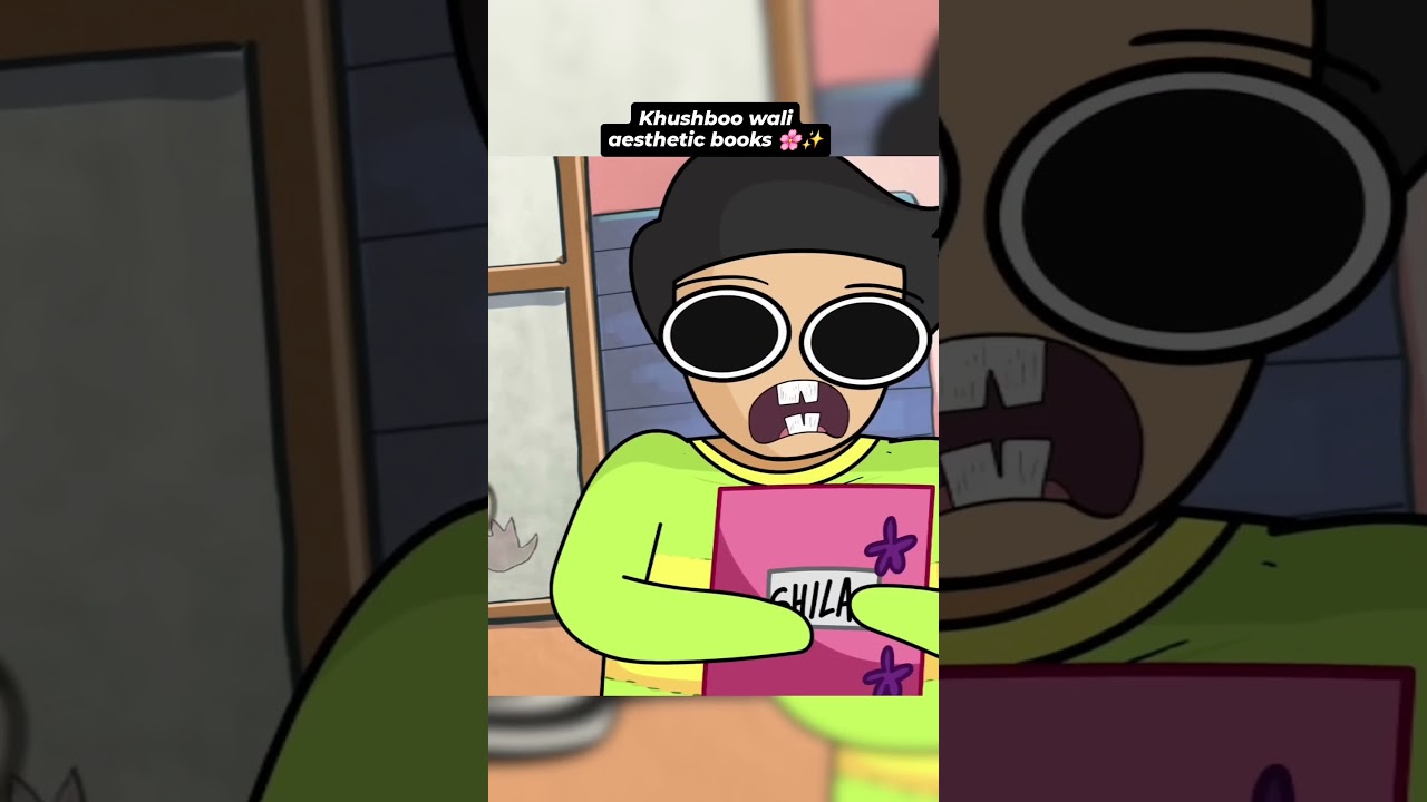 Book hai ya fir perfume ki dukan 🌸✨️ #animation #hardtoonz #funny #schoollife