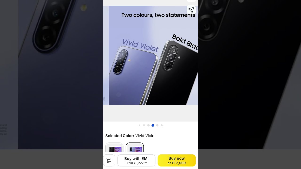 Best 5G Smartphone Under 18,000 🔥 Samsung Galaxy F70 5G #short