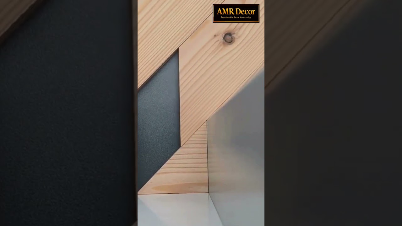 Easy tip for measuring wood to cover holes at certain angles | AMR Decor |