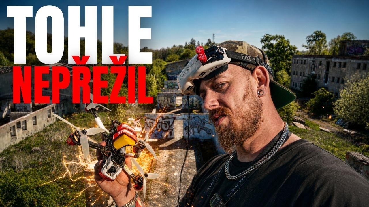 FPV faily v opuštěném objektu a TOTÁLNÍ CRASH s novým pětipalcem